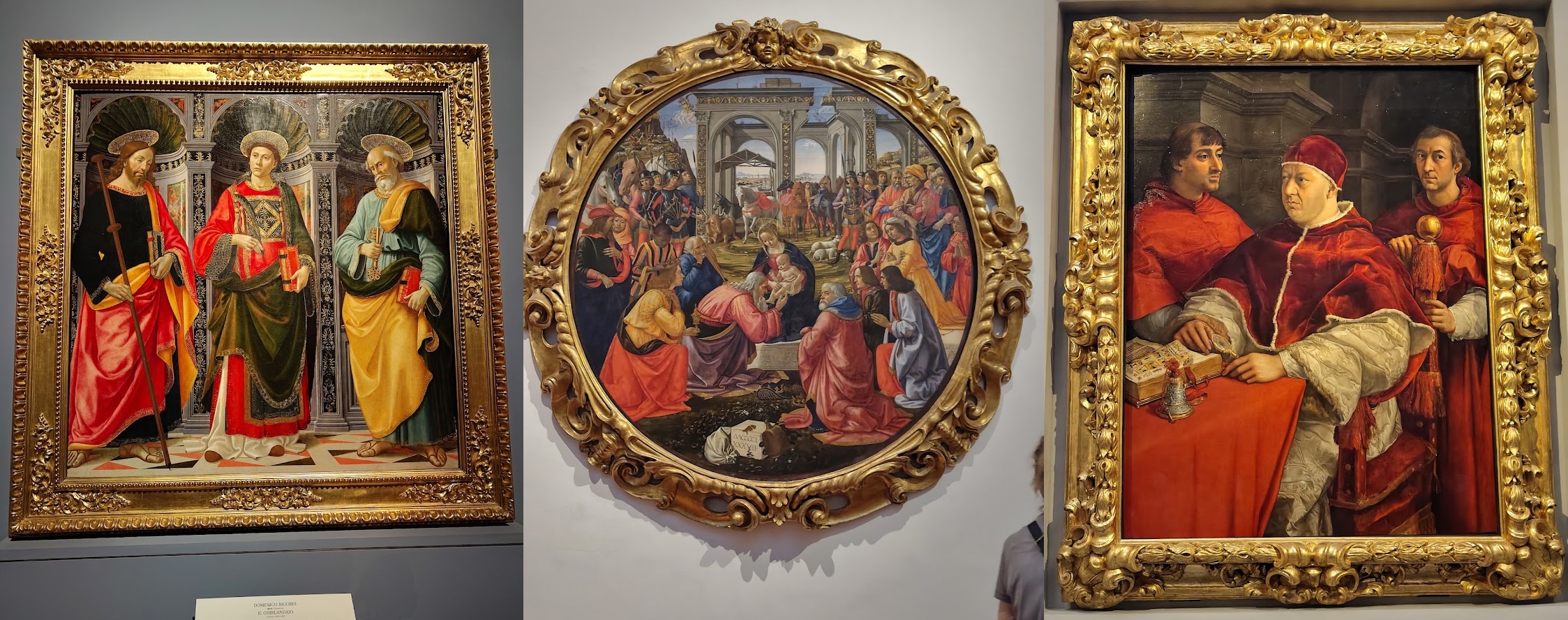 A variety of renaissance paintings with vibrant reds