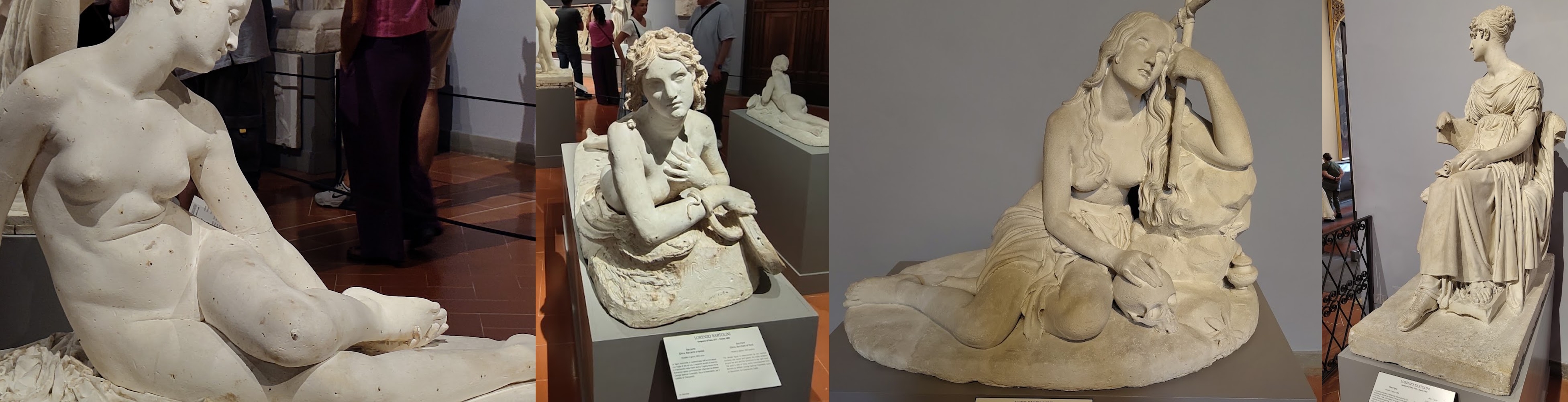 A variety of sculptures